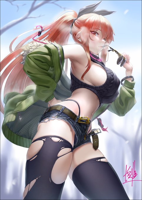 Rosseta #Skeb #ホットパンツ #デニム #サングラス https://t.co/j4edYkg8u9 