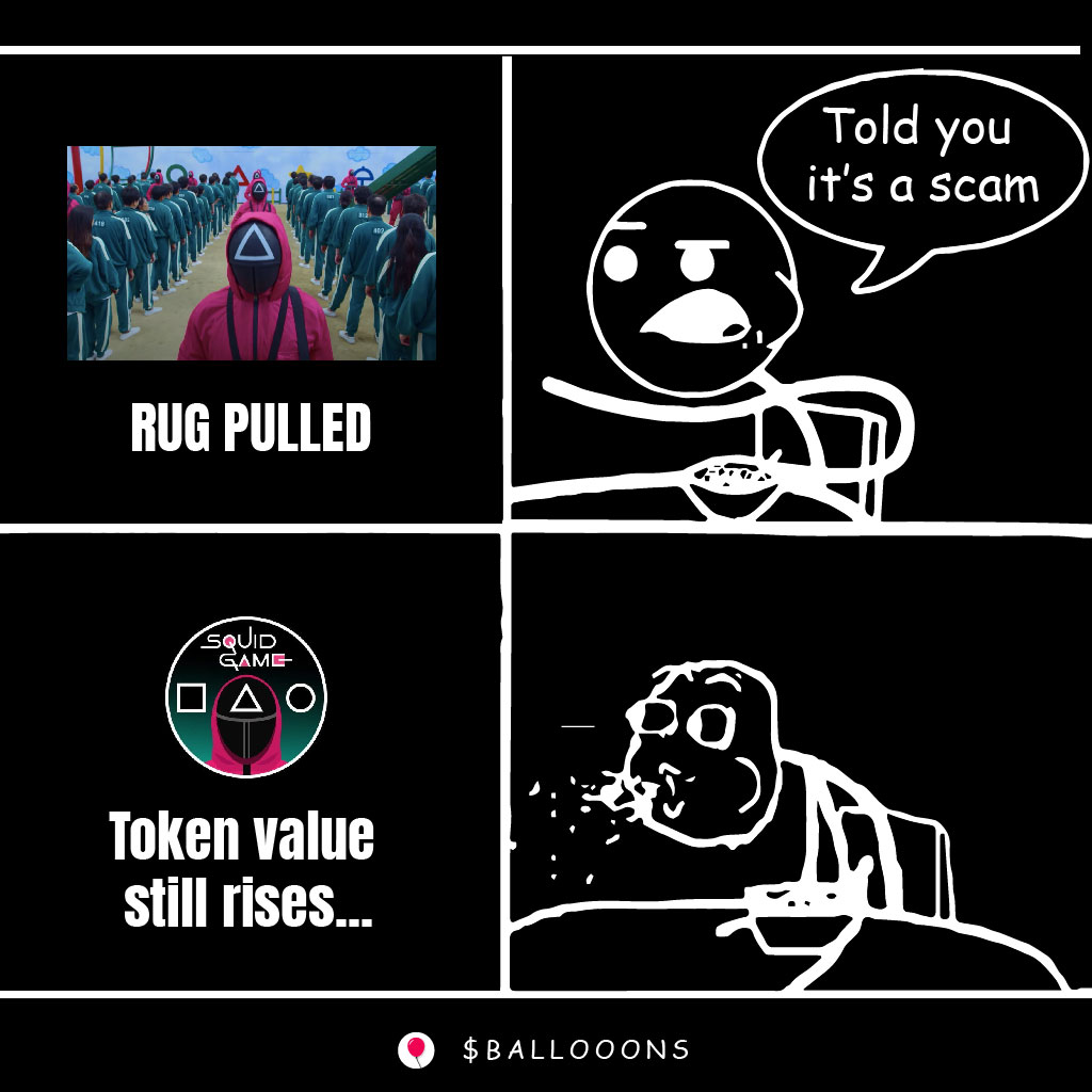 ballooncoins's tweet photo. Crypto news that are so utterly ridiculous that they need to be memfied &amp; NFT'ed. Check the meme market @ https://t.co/eYC1ZzdP9A
#ballooneffect #cryptocurrency #NFTCommunity https://t.co/LUtaJ6euxJ
