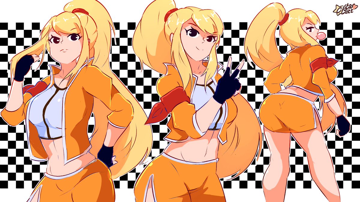 c_starlett's tweet photo. Race Queen Samus https://t.co/Hg52Uw6cXB