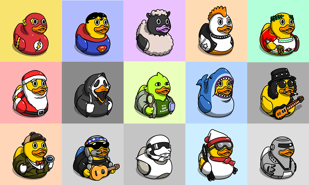 RubberduckzNFT's tweet photo. Iconic collectibles that will revolutionize how NFT projects and communities should be. EVERY single 1/1 Rubber Duckz is made by hand and is unique, like our collectors. https://t.co/TF4y9ckDjP