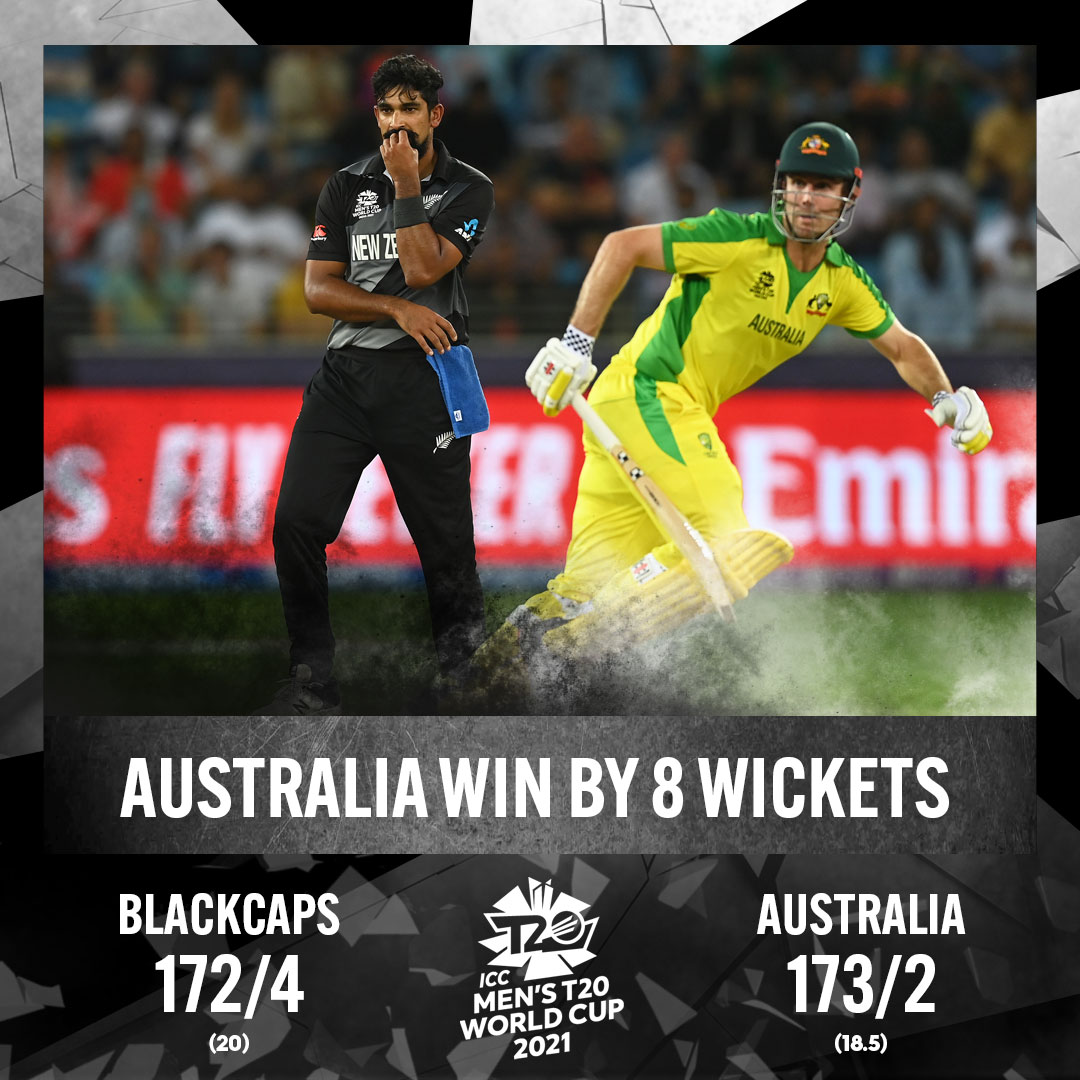 BLACKCAPS's tweet photo. Well played today @CricketAus. Scorecard | https://t.co/N7f0WewzLK #T20WorldCupFinal https://t.co/paGdEcbDDn