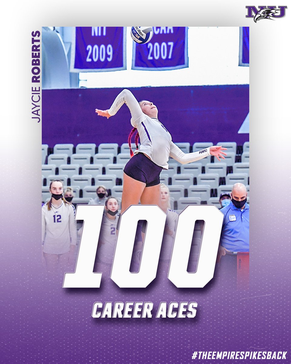 NiagaraVB's tweet photo. Congratulations to Jaycie Roberts, who just recorded her 100th career ace!

#TheEmpireSpikesBack | #MAACVB https://t.co/0vCNDQXDCd