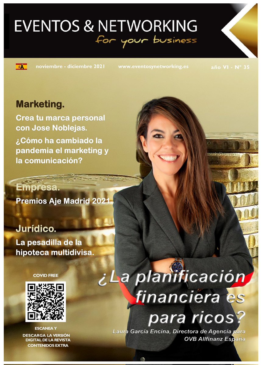 eventosynetwork's tweet image. Ya puedes leer y descarga  #gratis la edición de noviembre 👉eventosynetworking.es/publicaciones/
📣 Noticias y artículos para #empresarios y #autónomos. 
📋Temas; 
#finanzas
#multidivisa 
#marcapersonal
#neobanco @QontoEs
#MarketingDigital 
#PremiosAJE2021 
y mucho más.
@younet_es