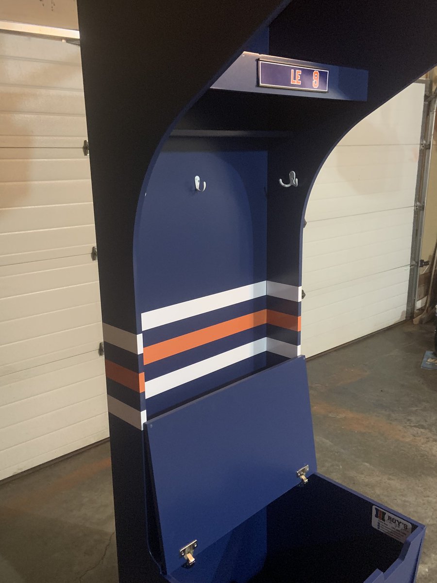 Another custom oilers blue themed sports locker!  Thanks to Chris for the business! #oilers #edmontonoilers #customlockers #yegbusiness #tofieldAB <a href="/OilersNation/">Oilersnation.com, Oily Since ‘07</a> <a href="/EdmontonOilers/">Edmonton Oilers</a>