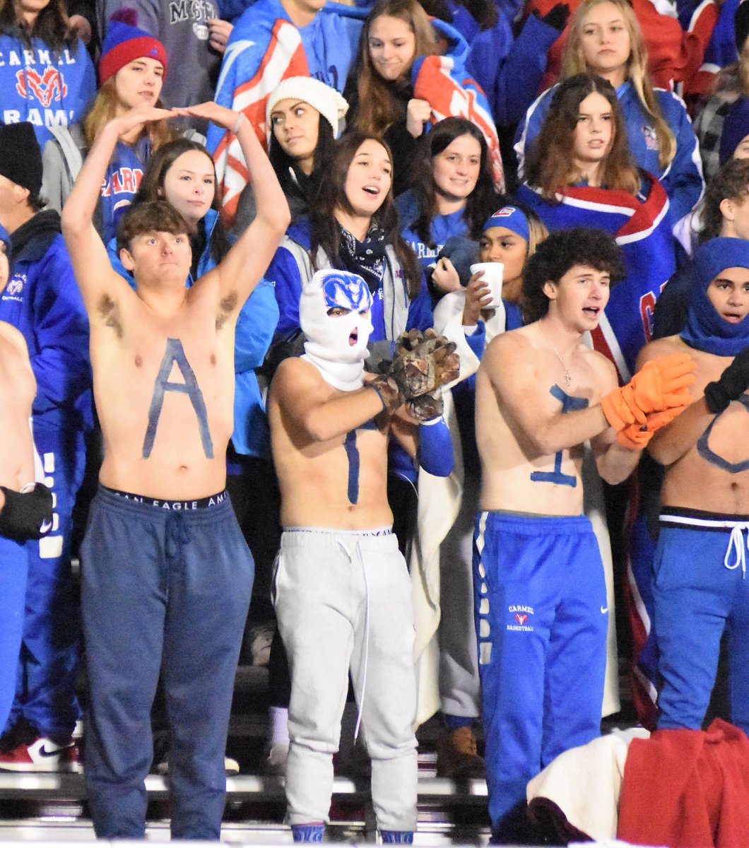 The 'A' in <a href="/CarmelCrazies_/">RAM NATION</a> took his role fa real, tho the message got distorted in the chill of the night