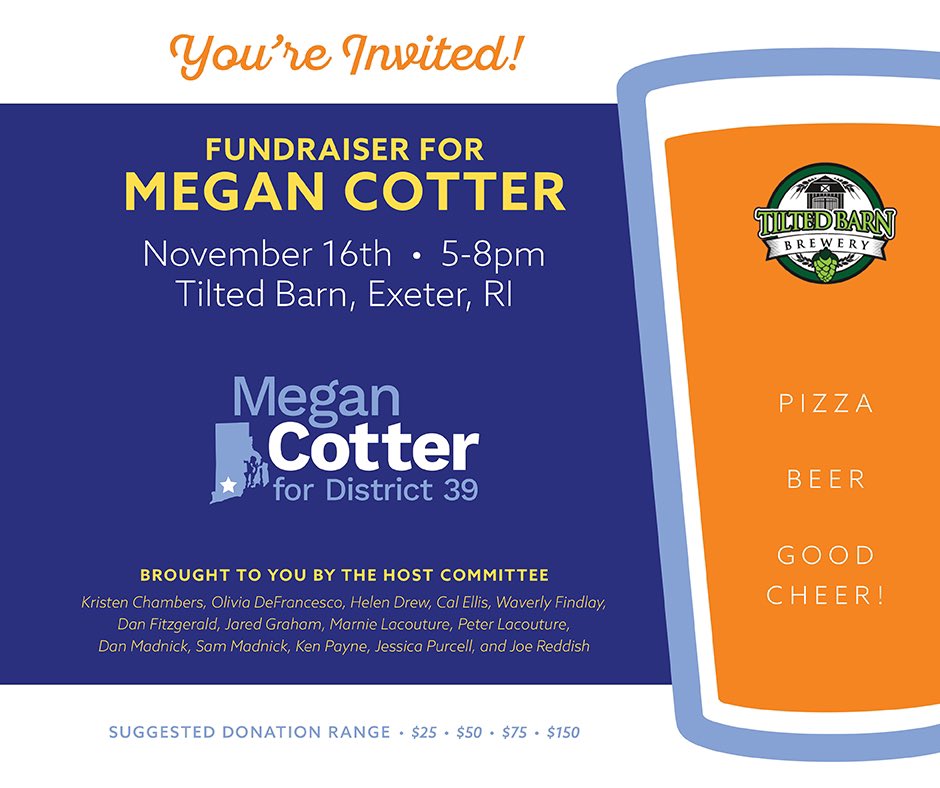 CotterforRI's tweet photo. This Tuesday! Brought to you by the district 39 host committee. 
https://t.co/CotDdD0icb https://t.co/wmCndu2tvs