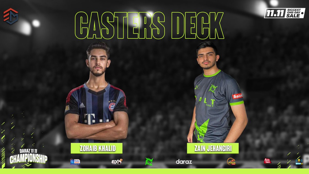 After casting in an international fifa event, honoured to be casting in a domestic fifa event.
#DarazPK #Daraz1111 #Esports