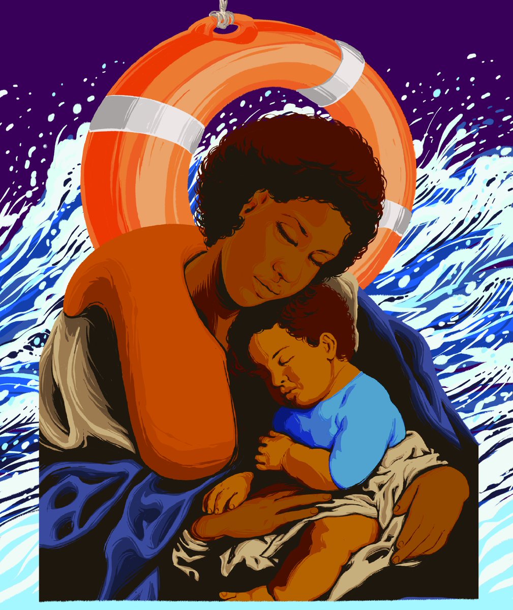 Our Lady of refugess - Nostra Signora dei rifugiati

#vgiornatamondialedeipoveri #WorldDayOfThePoor #GiornataMondialedeiPoveri #poor #poverta #poverty