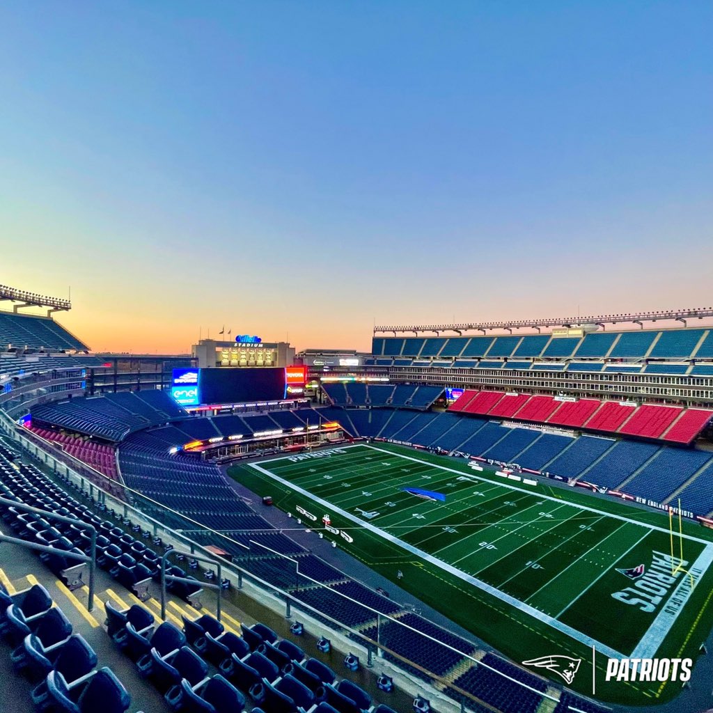 Patriots's tweet photo. Gooood morning, Foxboro ☀️ https://t.co/RJ3g4qXnn5
