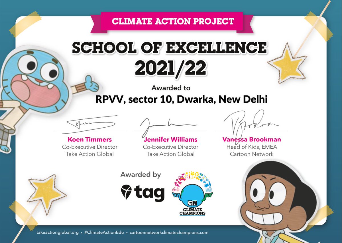 kusumeducator's tweet photo. #RPVVDwarka #Sector10 honoured with prestigious #ClimateAction Project #SchoolofExcellence award.
Very proud to be associated with this project.Thnx @NeetuCh18642202 for partnership.  #ClimateActionEdu 
@zelfstudie
 @JenWilliamsEdu
 #changemakers @Dir_Education @cartoonnetwork https://t.co/3Bxye5rDFr
