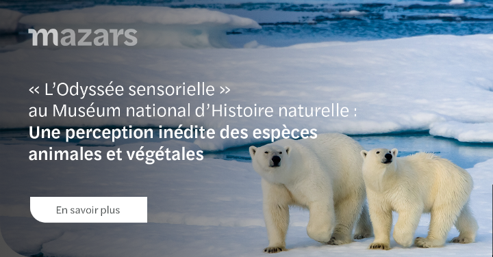 [Mazars x <a href="/Le_Museum/">Muséum national d'Histoire naturelle</a>] #OdysséeSensorielle : partez à la découverte du Grand nord  grâce à cette exposition immersive, interactive et multi-sensorielle ➡️ mz.rs/3mVovQx
#MNHN #SensoryOdyssey