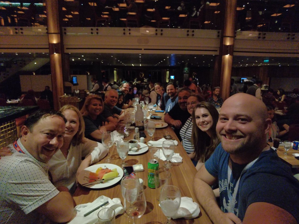 AdamAssets's tweet photo. Amazing first night with the #RVN crew! Dinner at the captain’s table, piano bar, and a lot of awesome conversations!
@MangoFarmAssets @tronblack @BitsBeTrippin @djenkins @SarahJenkinsRVN https://t.co/EvwXX4t6dj