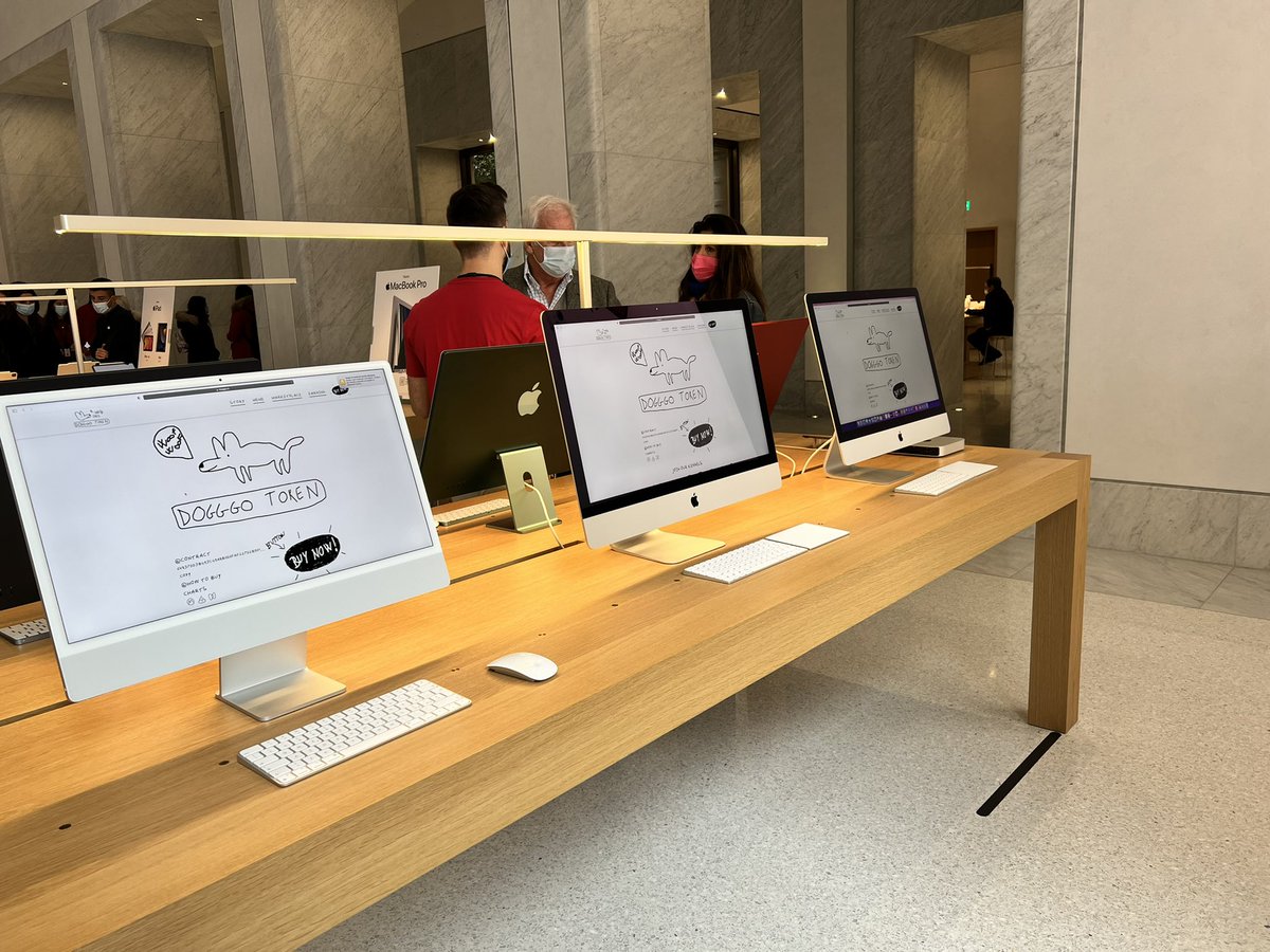 thiudereiks's tweet photo. @DogggoToken @Apple Dogggos invasion in #AppleStoreViadelCorso… Grrr grrr wooof wooof! @Apple_it @Apple @DogggoToken https://t.co/58xmo94l0j