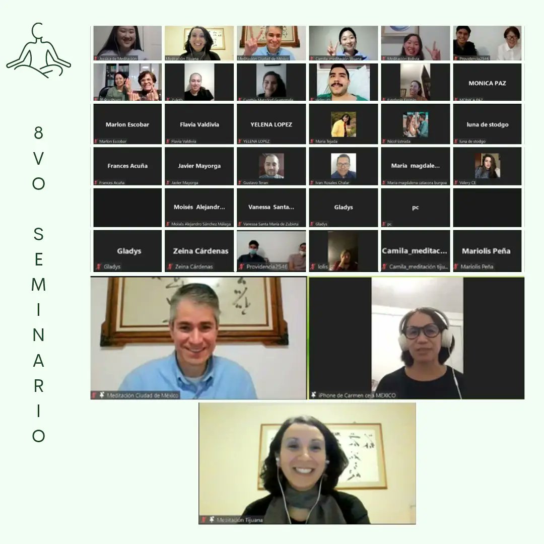 MeditaBolivia's tweet photo. El 10 de noviembre, hicimos nuestro séptimo seminario. Gracias por participar y nos vemos pronto 😉 #meditacion #meditar #seminario #meditacionenlinea #meditacionguiada #limpiar #mente #Verdad #ansiedad #autoconocimient #meditaciononline #cursolinea #Bolivia #meditacionbolivia https://t.co/bG0Xm3cXJV