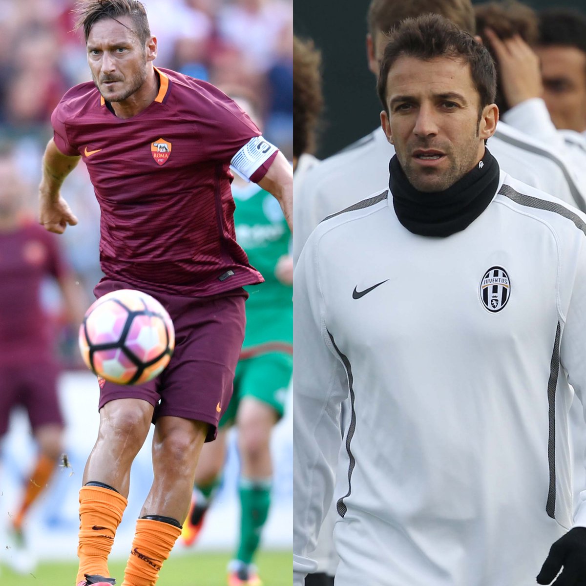 ⚡️#Totti o #DelPiero, oggi è battaglia fra numeri dieci: avete un solo slot a disposizione nella vostra squadra dei sogni
⁉️Chi scegliereste, er Pupone o Pinturicchio?