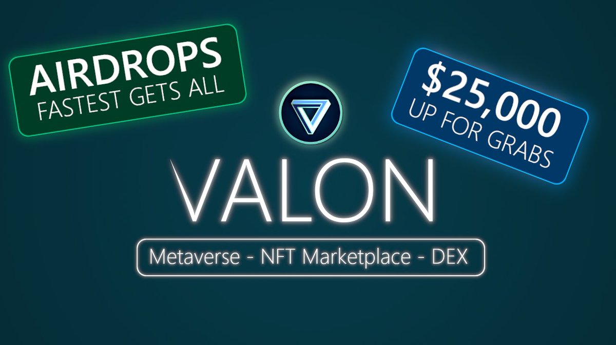 🔥 $VLON Airdrops for 2000 people 🔥

Get Free $VLON, How?
1. Retweet this post 💪
2. Follow Our Page <a href="/ValonToken/">Valon🔻</a> 
3. Join t.me/valonmetaverse
4. Tag 3 Friends
5. Comment your BNB Wallet Address (BSC)

Ends: 21th Nov 2021
#Airdrops
