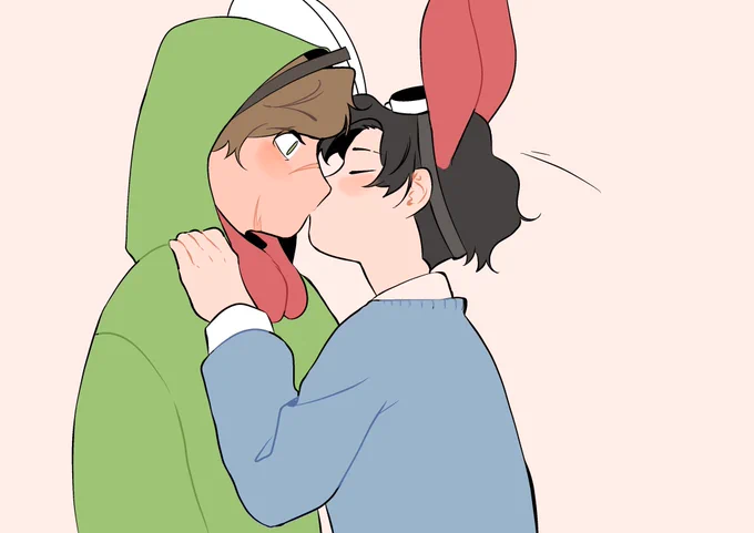 I said this yesterday so I drew it 

They get into a argument very easily but the second after the one who didn't mad would give a smooch to other for calm him down 

#dreamnotfoundfanart #dnf 