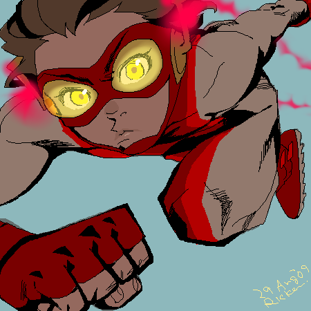 Ricken_art's tweet photo. めちゃくちゃ突然ですが消えたと思ってたホームページ時代の絵ファイル全部入りフォルダが見つかった…… 絵が500枚くらい　うわーん2009年だって
これは 90's YJ版のバート https://t.co/jGuUOAjsoP