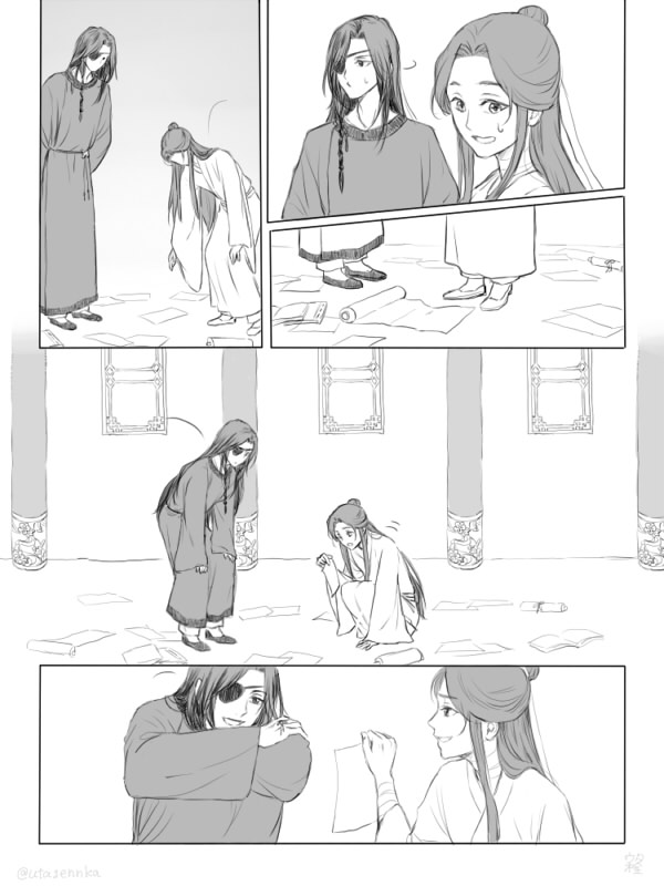 「美しい人」サイレント漫画です。(原作未読でいろいろ捏造してます) 1/2
#花怜 #TGCF 