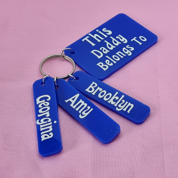 simplysarah72's tweet photo. This Daddy Belongs To Keyring - Up to 5 Name Tags #DadKeyring #PersonalisedDadKeyring #HandmadeKeyring #ThisDadBelongsTo #SmallBusiness https://t.co/62gIbOitPD