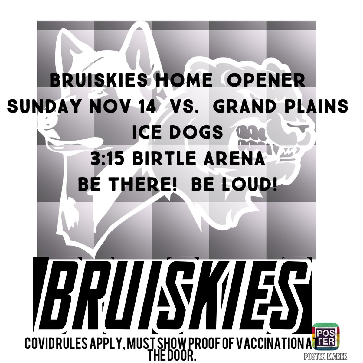 femalebruskies's tweet photo. GAME DAY!!!! Mcauley and the girls will be looking to keep their win streak alive! #hockeysgood #foodsgood #hometowncrowd #rmfhl https://t.co/yRzhSL5GZb