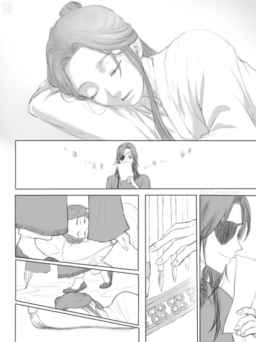 「美しい人」サイレント漫画です。(原作未読でいろいろ捏造してます) 2/2
#花怜 #TGCF 