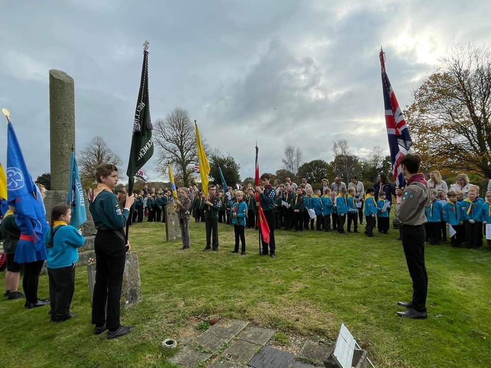 Hellinglyscouts's tweet photo. @HellinglySchool @hhscouts @Nus_Ghani @ESussexScouts @Girlguiding @GuidingHailsham Hellingly did our fallen proud today. Great turn out after our enforced break last year.All youth sections represented so well and the local community too. @RibbonofPoppies @HailshamNews @ https://t.co/hGkVbEB7YR