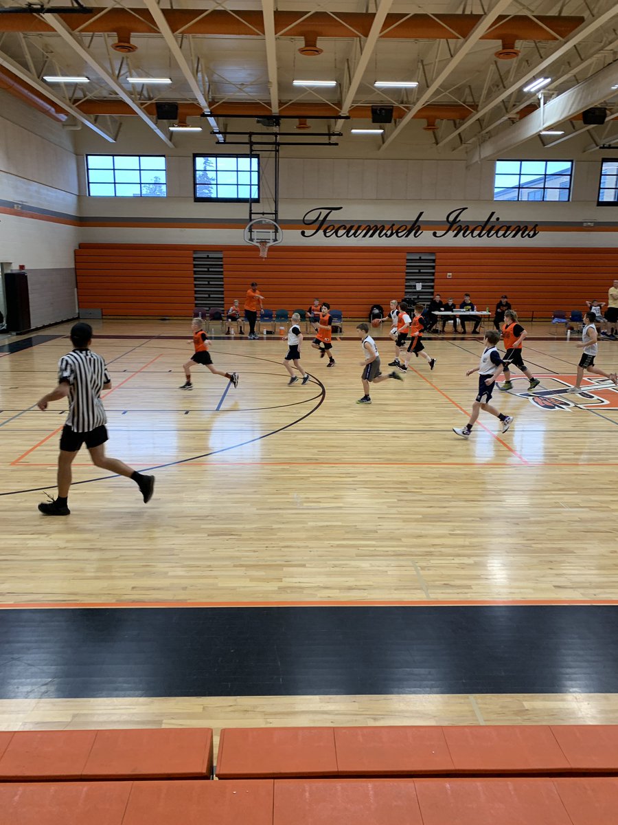 One of the perks of having kids the same age as our students is getting to see many of them in action outside of the band room. Lots of band kids playing 5th grade basketball. Very cool!