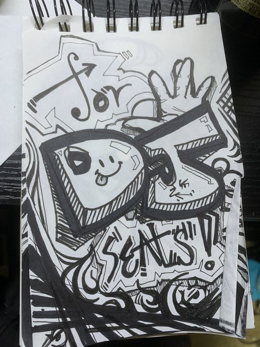 今日はDJイベントで
久々にDJして
描いた絵が大体こちらです。

全然意味分かんないと思いますが、
事実なので仕方ねぇ。 