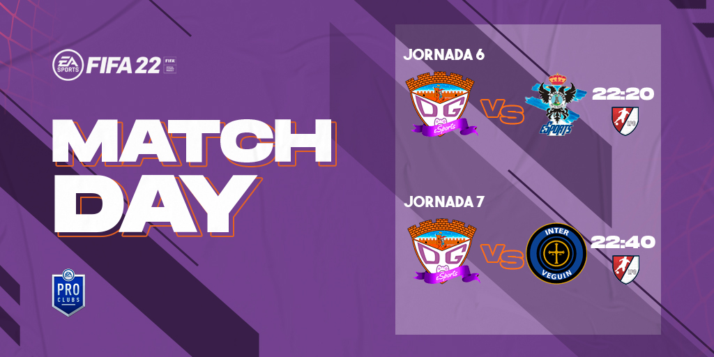 DxGuada_eSports's tweet photo. 🎮 MATCHDAY

⏰ 22:20
🆚 @CFTEsports 
🏆 J.6 @LigaProClubes1 

⏰ 22:40
🆚 @e_veguin 
🏆 J.7 @LigaProClubes1 

⏰ 23:00
🆚 @MelillaTitans 
🏆 Copa LPC (Ida)

⏰ 23:20
🆚 @MelillaTitans 
🏆 Copa LPC (Vuelta)

Sigue los partidos 𝗘𝗡 𝗗𝗜𝗥𝗘𝗖𝗧𝗢 👇

📹 https://t.co/opFnF71Mkd https://t.co/6ikjG56dyb