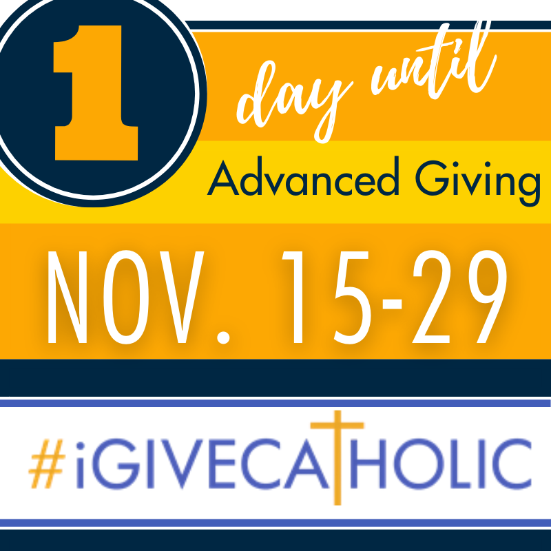 Advanced Giving starts tomorrow! It offers your organization the opportunity to gain momentum for #GivingTuesday. It also allows extra time for those who want to give via cash or check and for those who just might forget on the actual Giving Day!  Spread the word to your donors!