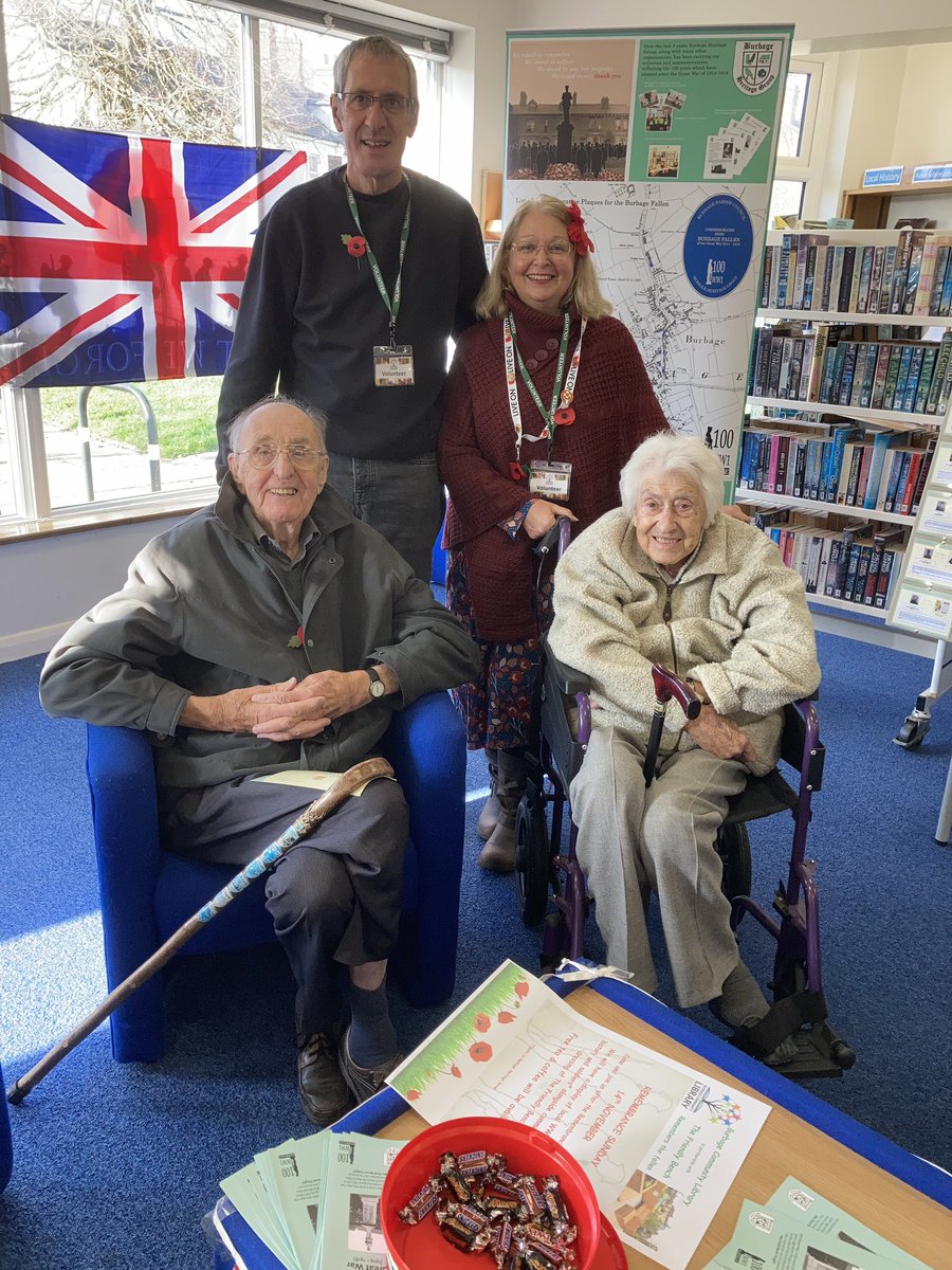 bclibrary1's tweet photo. A most successful event at the Library / #FriendlyBench this morning. Barbara & Leon Wilbur (age 92 / 93) really enjoyed chatting to so many people. https://t.co/Cb0vftPbuV