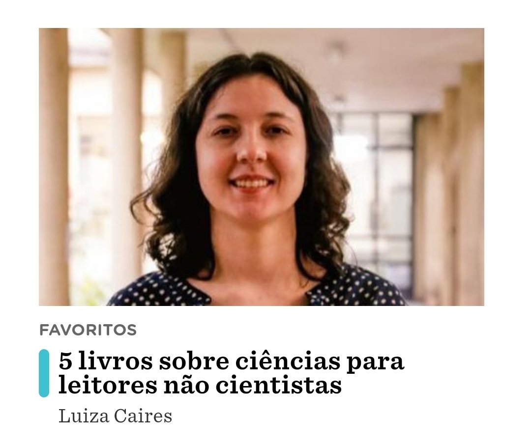 5 livros de ciências para não cientistas

Falar de ciências é também falar de gente. Os livros que trago nesta seleção podem ser reunidos na prateleira de divulgação científica, mas são essencialmente livros sobre a aventura humana em busca do conhecimento
nexojornal.com.br/estante/favori…