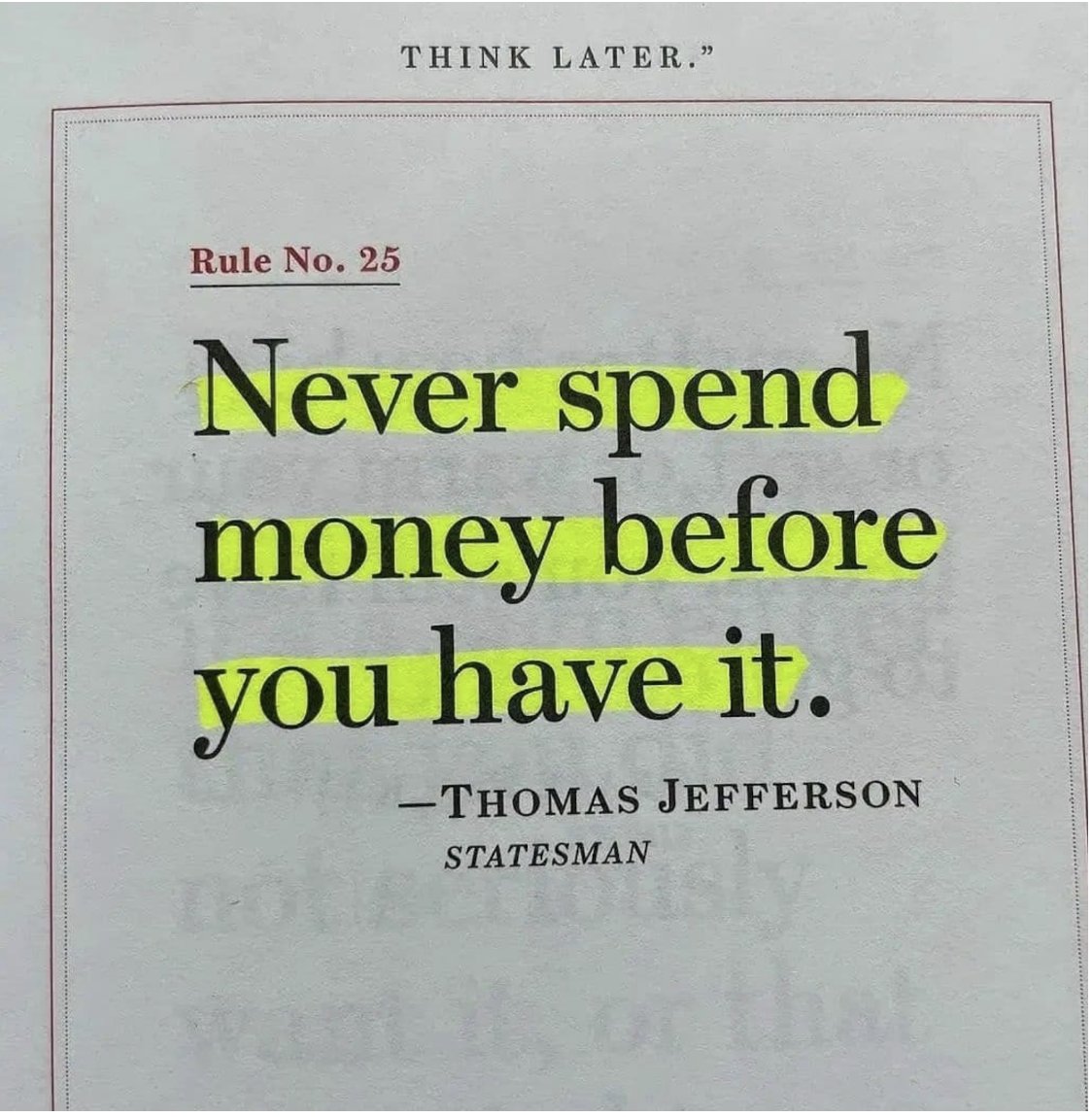 valuetainment's tweet photo. Thomas Jefferson said this before we had credit cards chat charged 22% interest! Too many of us forget that to enjoy the fruit, you first must put in the labor. https://t.co/vaAuocxgXs