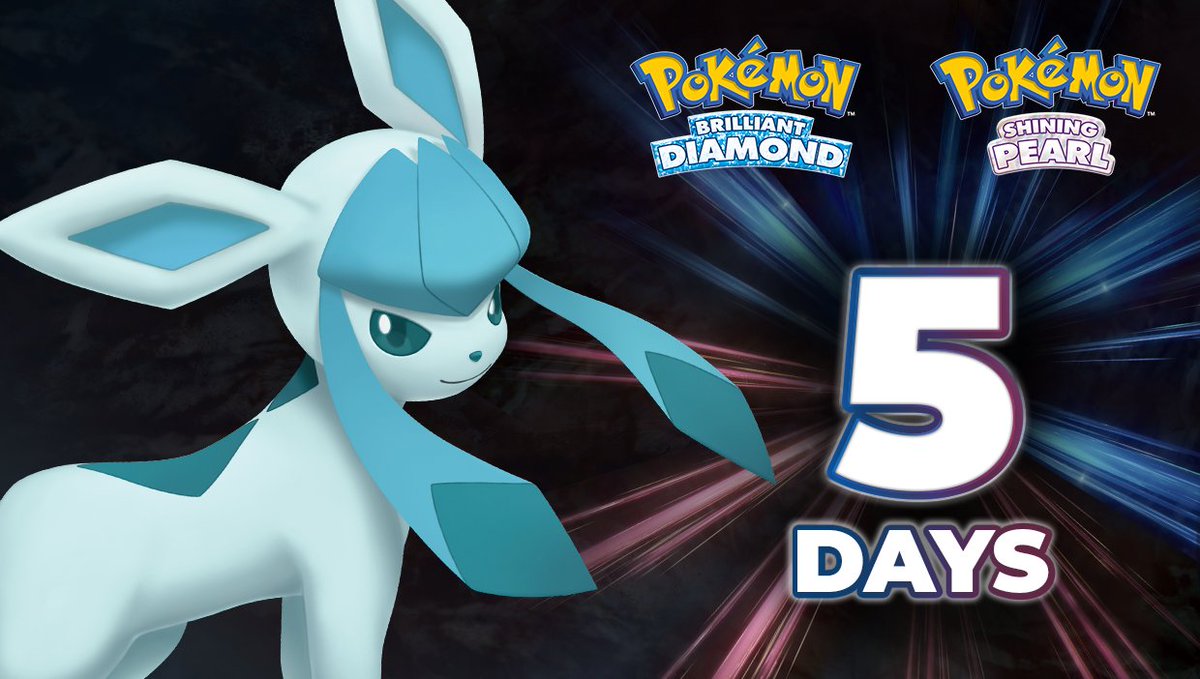 PokemonNewsUK's tweet photo. Just five more days.
We're trying to keep cool about it…❄️

💎✨https://t.co/zSc2J41m2z

#PokemonBrilliantDiamond 
#PokemonShiningPearl https://t.co/DQ51kINx1i