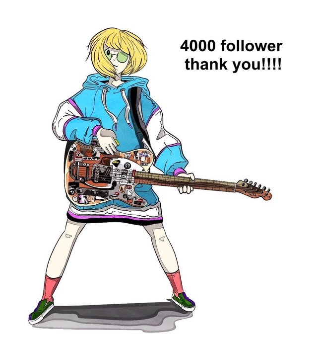 ギターを弾いてる女の子のtwitterイラスト検索結果