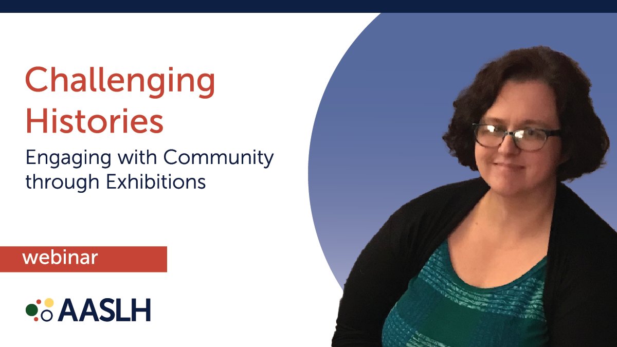 How can we use our exhibitions to engage our local communities? How or should exhibitions examine and reinterpret the stories that our institution tells? Join us on November 16 for a live webinar where attendees will hear from curator Gwen Whiting as sh... learn.aaslh.org/p/event-challe…