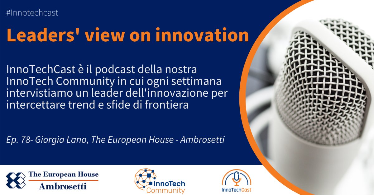 Ambrosetti_'s tweet image. 🎙️ #InnoTechCast - Leaders&apos; View on #Innovation
Parliamo con @giorgia_lano di @Ambrosetti_ di modalità innovative per sviluppare competenze manageriali chiave
spreaker.com/user/12334843/…