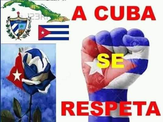 Yoli65617698's tweet photo. A Cuba se Respeta.
#CubaVive 
#CubaEsUnContinente 
#CubaViveyAbraza 
#CubaCoopera 
@YulisaTorresRe2 @JefeMmc
@cubacooperaven @cubacolabora @Besnoymp_26 @NelaTa83 @leon_raulito @rubeletsis @SurCdi https://t.co/uCNLZqkaA4