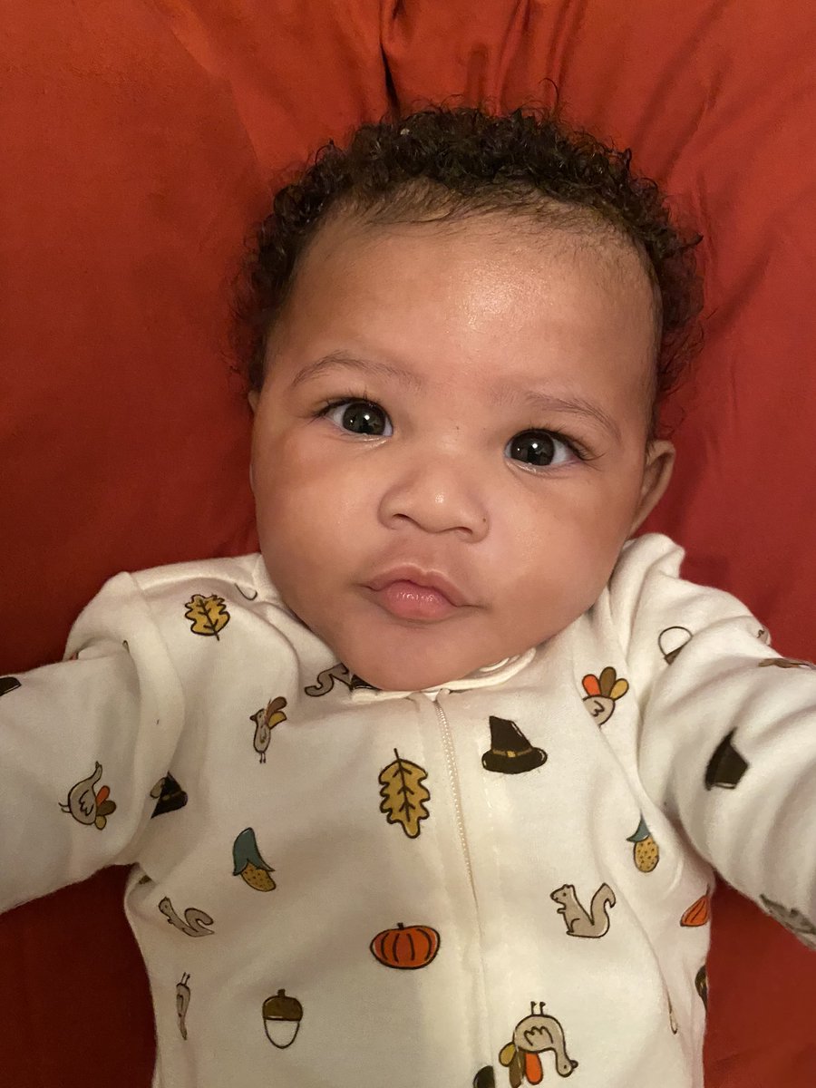littleaudris's tweet photo. My big boy made 5 months yesterday 🧡 https://t.co/R86Ffv26pK