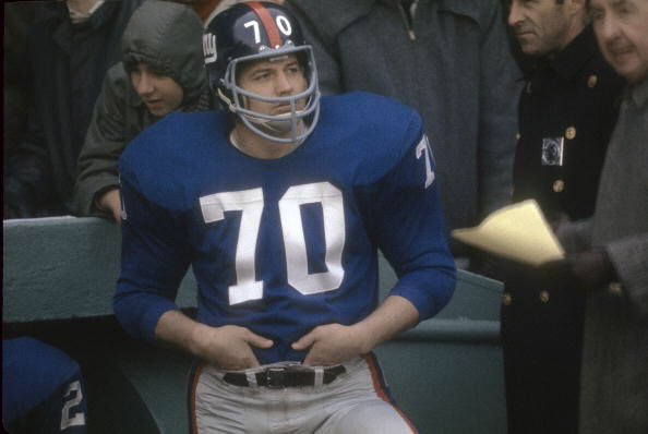 sigg20's tweet photo. Sad News,Sam Huff one of the
 All Time Great NY Giants has Passed Away at age 87.#NFL #NYGiants #1960s #NYC #RIPSamHuff https://t.co/WC2aIcpRDP