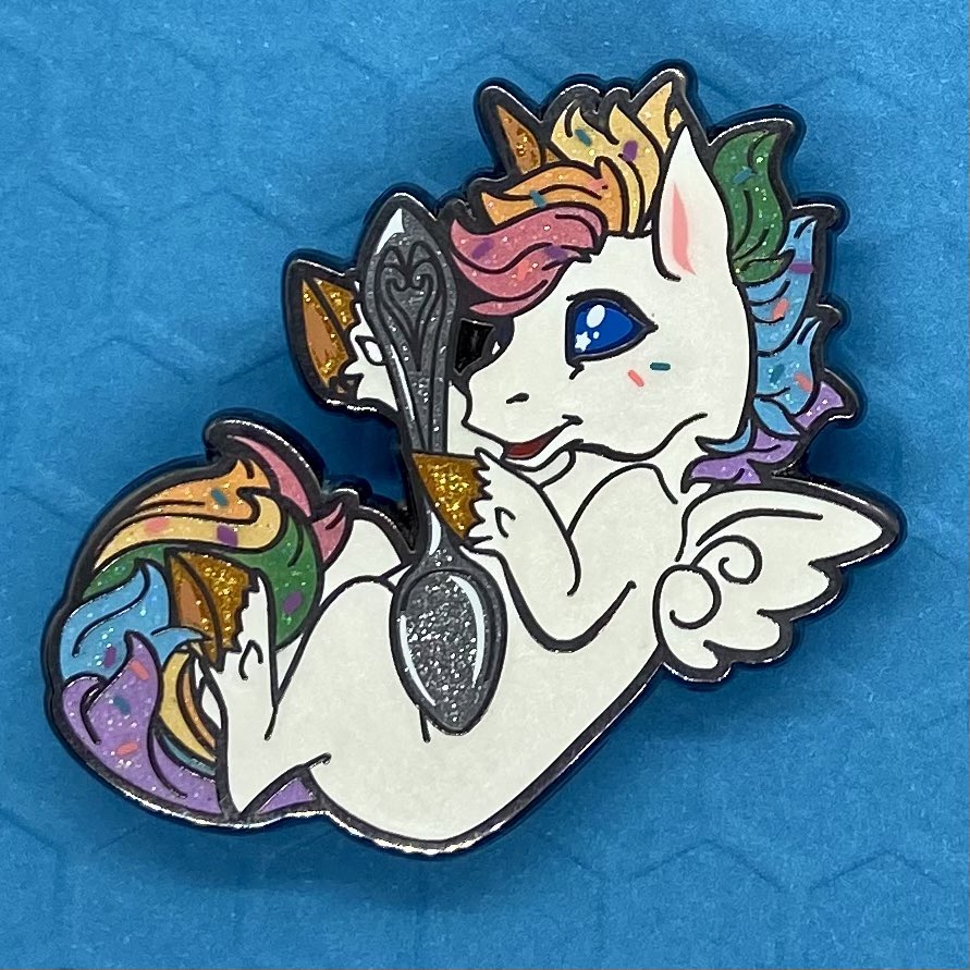 asher_bee's tweet photo. Ice Creamicorn!  Last Day of the holiday bizarre! #enamelpins #furryart #furry #faunafruits #blackfriday #pinartist  #icecreamicorn #icecream #unicorn #tuttyfruity #rainbowhair #sprinkles #alicorn #pegasus #unicornart #horseart https://t.co/h4a6uArnhQ https://t.co/G8TbskE2l2