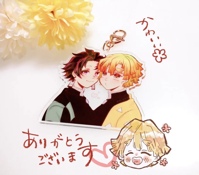 抹茶さん(@0707_rrre)のプレゼント企画のアクキー届きました🙏💕💕💕とっても可愛い🌸🌸🌸大切にします!有り難うございます🥺💕💕💕 