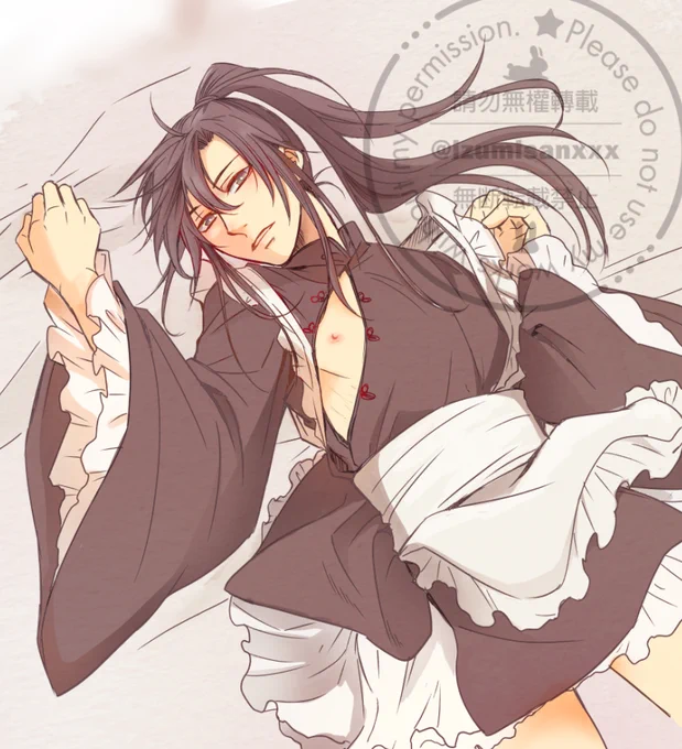 チャイナメイド前側。
どこがチャイナって胸元の服の作りくらいしかチャイナ感がないんですけどね…。 