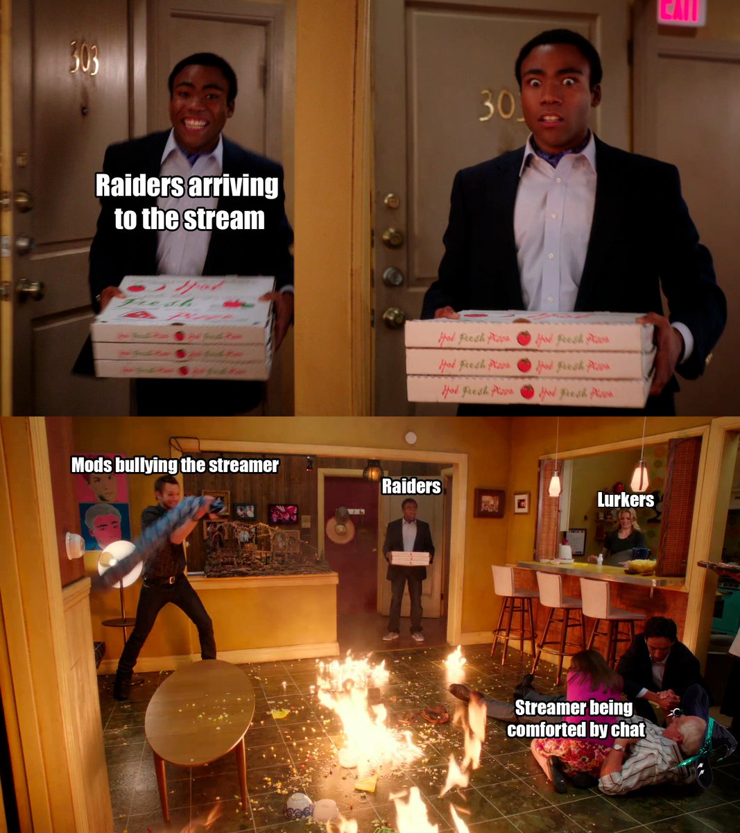 SocraticVT's tweet photo. Receiving raids be like 👇 https://t.co/HexuHEFaUI