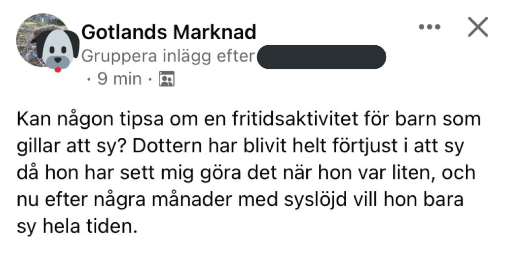 mellowpepp's tweet photo. Då skulle jag vilja tipsa om fritidsaktiviteten: att sy https://t.co/eRldXGEpRl
