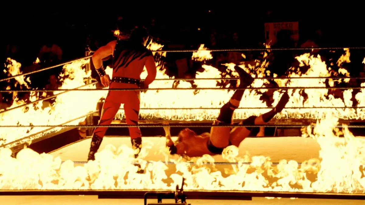 WrestlingsFacts's tweet photo. Kane has only won one inferno match, despite it being his specialty. https://t.co/itdrecWpOj
