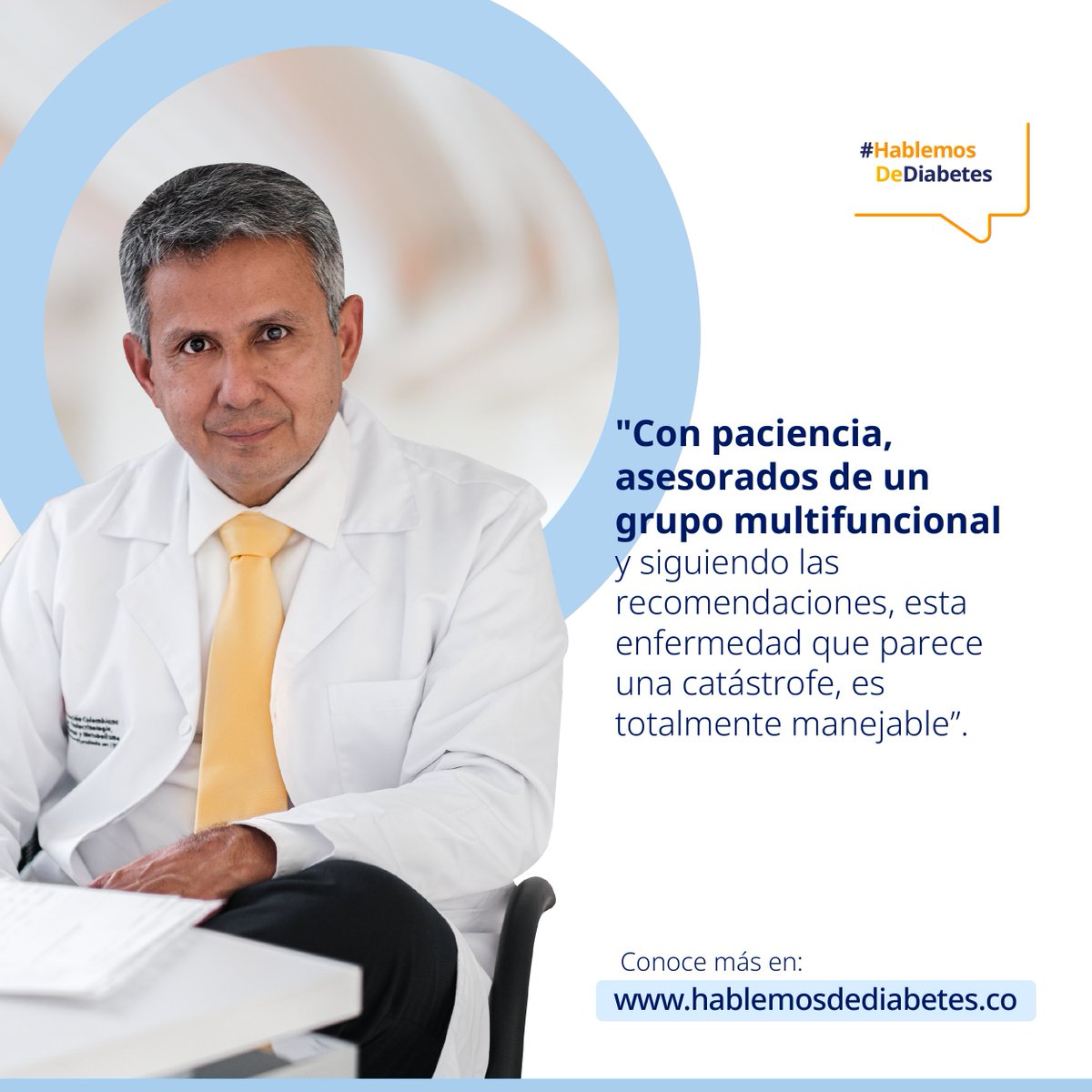 Hablemosdediab1's tweet photo. El Dr. Tovar nos cuenta sobre su trayectoria como especialista en endocrinología y su experiencia tratando a diferentes pacientes con diabetes. 

Si quieres conocer más historias como la del Dr. Tovar  visita nuestro Instagram @hablemosde.diabetes  
#HablemosDeDiabetes https://t.co/zyoDysfPiO