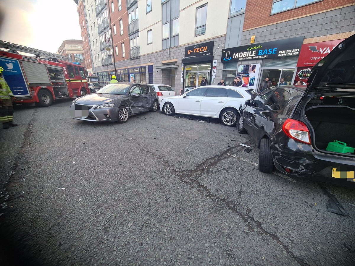 Currently in attendance with <a href="/WMFSLadywood/">Ladywood Fire Station</a> at a 6 car RTC on Harford Street, Hockley, there will be delays in the area while resolve the situation.