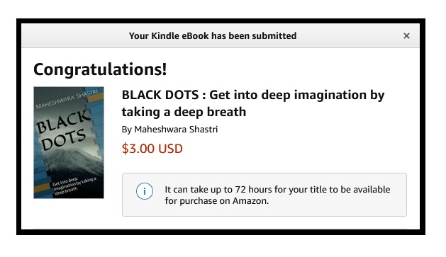 maheshthm's tweet photo. 😍 Just 72 Hours 😍 #BookRecommendations #InspirationBooks #MotivationBook #Fictional #BlackDots #MaheshwaraShastri #ebooks #amazonkindle #IndianAuthor #Authors #EnglishBook #Karnataka #Bengaluru https://t.co/a2ntHFWM3J